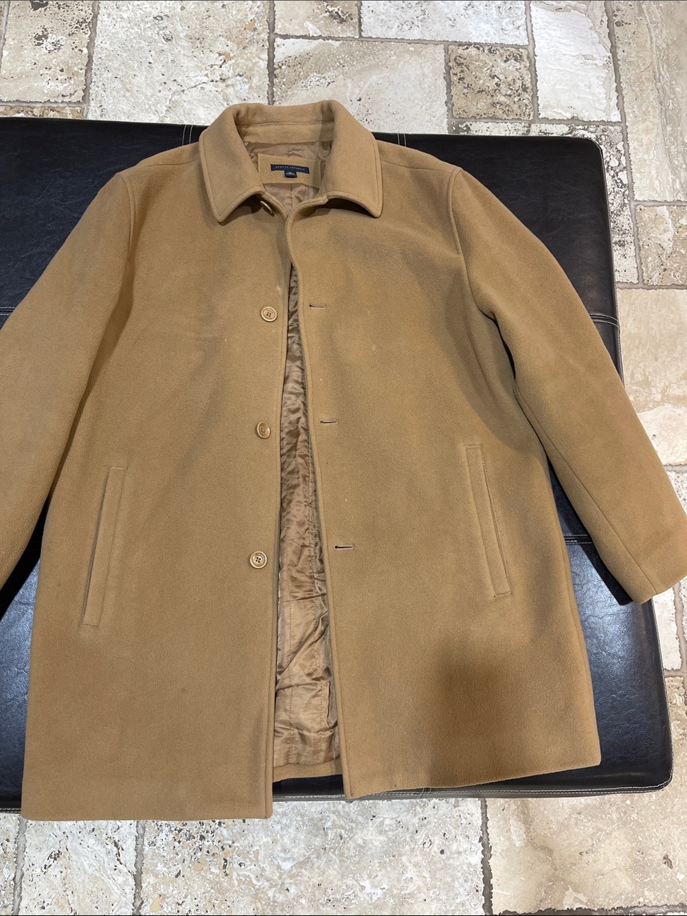 Banana Republic Camel Wool Pea Coat